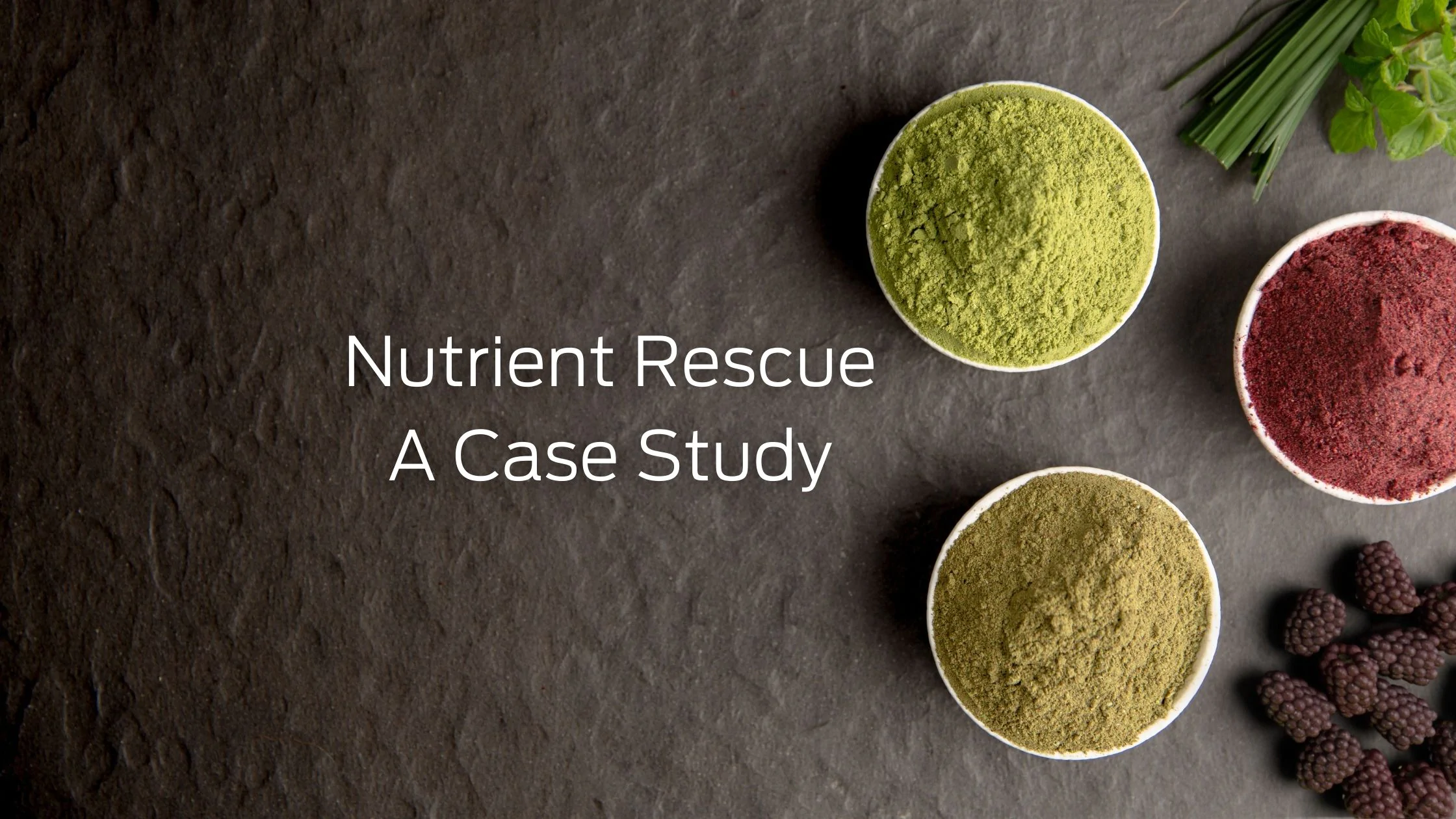 Nutrient Rescue - A Case Study